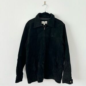Vintage 1980s/1990s Bloomingdale’s Zip Front Suede Jacket